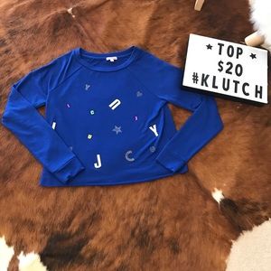 Juicy Couture crop top long sleeve Size:XS